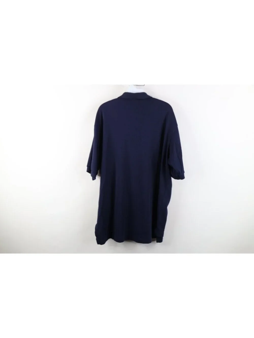 Vtg 90s Ralph Lauren Mens XL Faded Soft Cotton Touch Golf Polo Shirt Blue USA